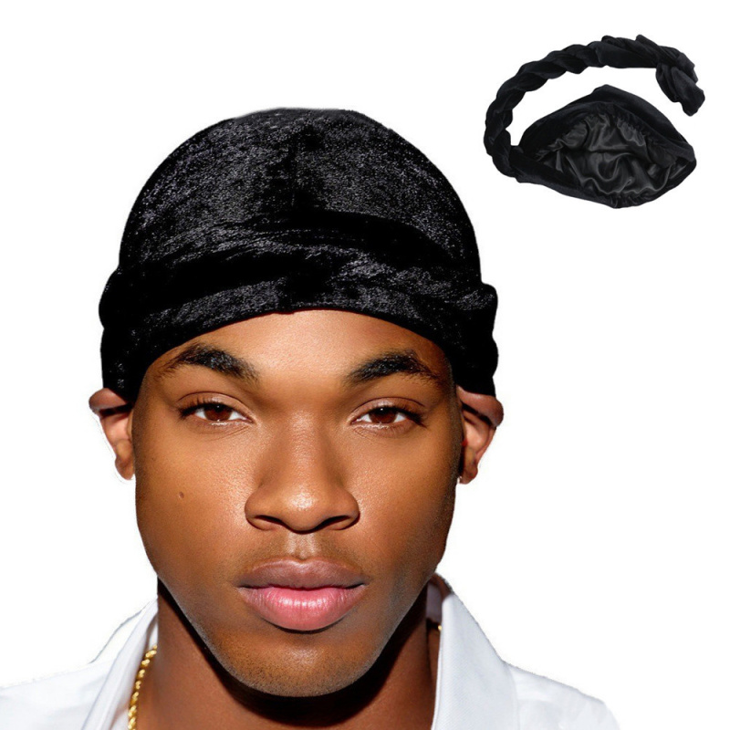 Ethnic Fashion For Men - Solid Color Men's Velvet Head Scarf
