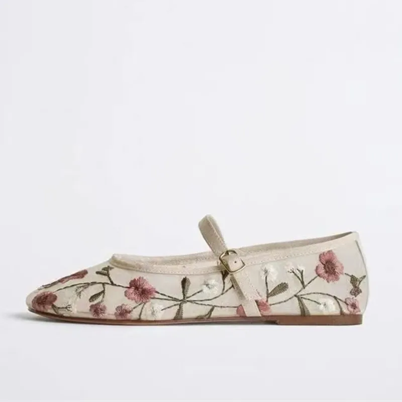 Mesh Embroidered Leisure Balle - Women'S Ethnic Fashion Brands 评论和价格