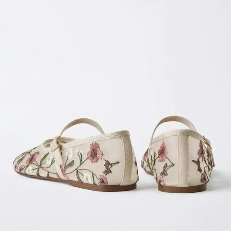 Mesh Embroidered Leisure Balle - Women'S Ethnic Fashion Brands 评论和价格