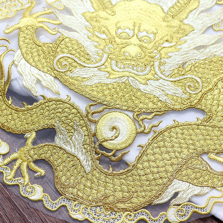 Golden thread dragon circular  - Ethnic Fashion For Men 评论和价格