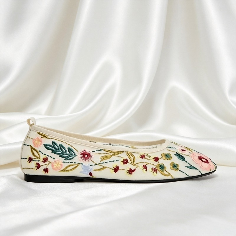 Round Toe Mesh Ballet Flats Sh - Women'S Ethnic Fashion Brands 评论和价格