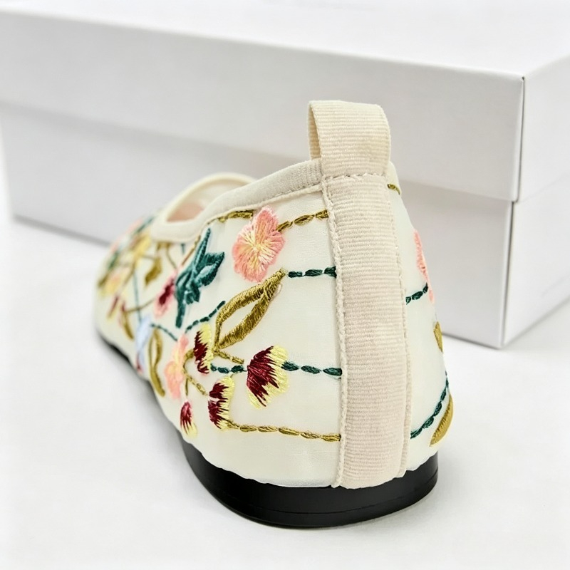 Round Toe Mesh Ballet Flats Sh - Women'S Ethnic Fashion Brands 评论和价格