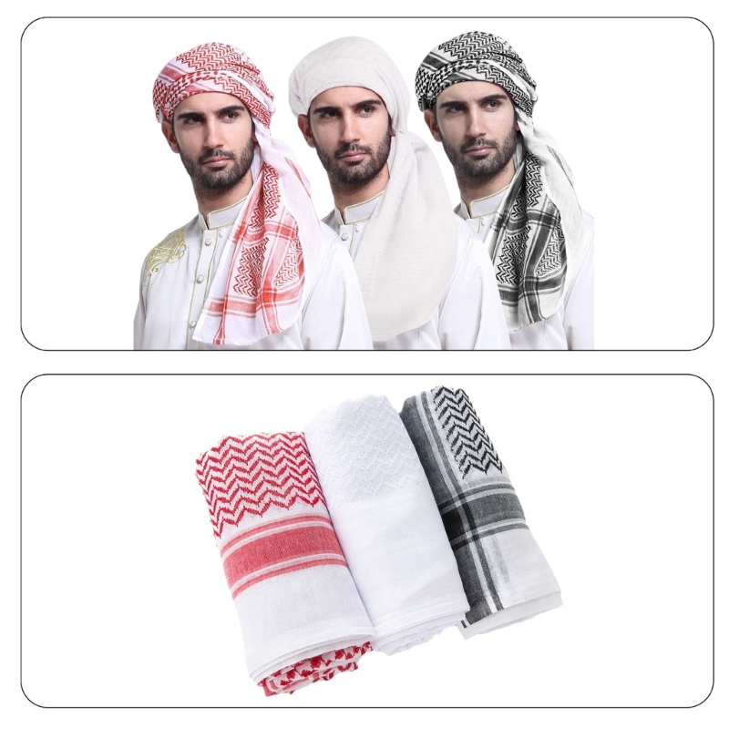 Men Ethnic Headwrap Shemagh Sc - Ethnic Fashion For Men 评论和价格