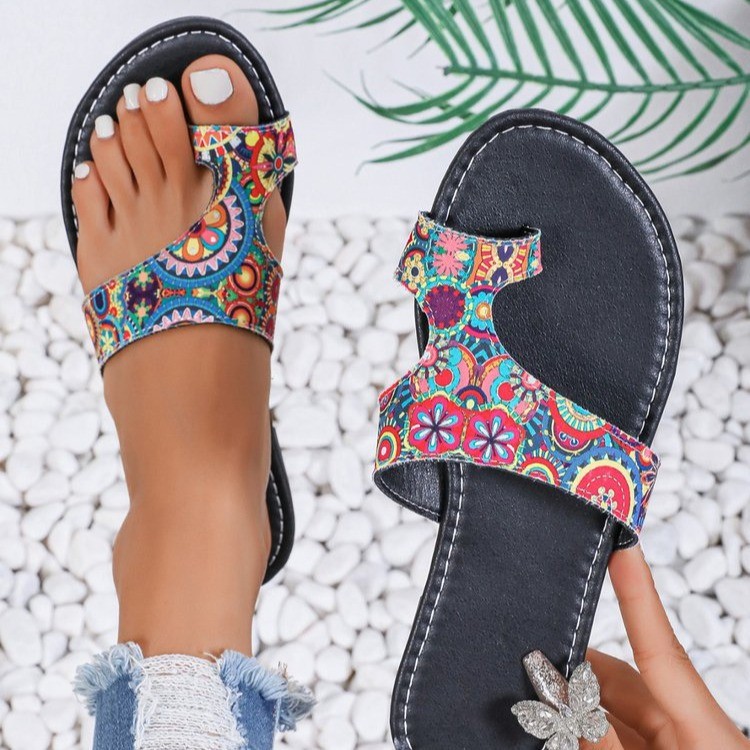 Wide Width Ethnic Flat Sandals - Women'S Ethnic Fashion Brands 评论和价格