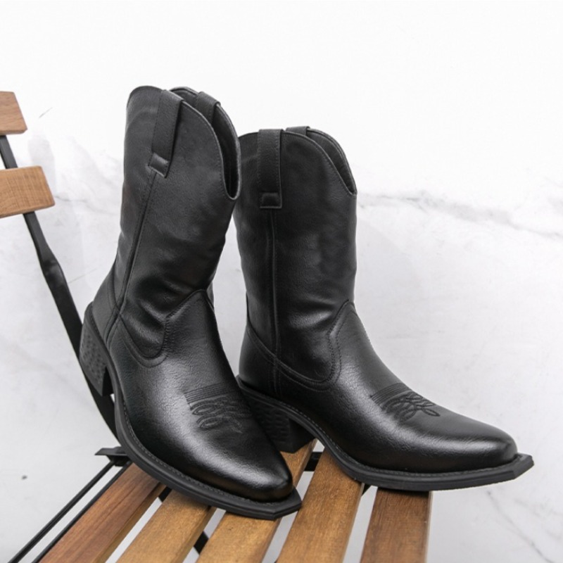 Men Boots Classic Embroidery W - Ethnic Fashion For Men 评论和价格