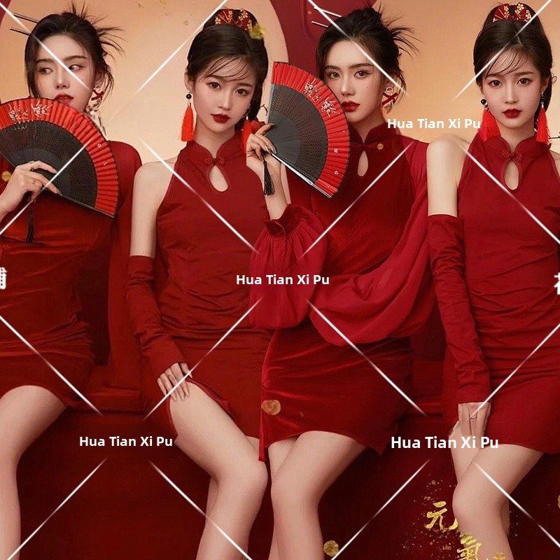 New Year Vintage  Photography  - Ethnic Fashion Girls 评论和价格
