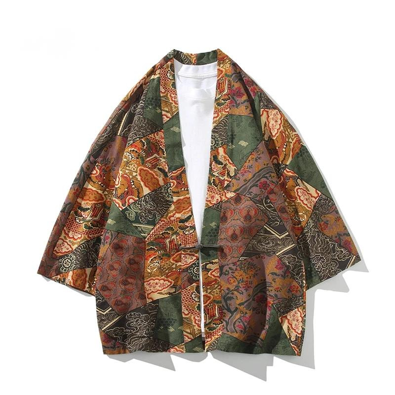 Ethnic Style Print Yukata Men  - Ethnic Fashion For Men 评论和价格